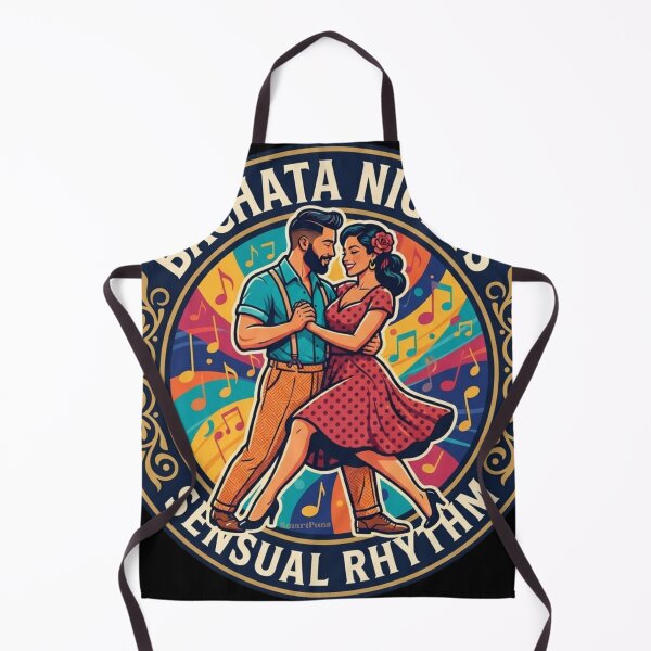 Item preview, Bachata Nights Sensual Rhythm – Retro 1950s Vinyl Style Dance Couple, Vintage Decorative Circle Emblem, Latin Dancers Apparel Graphic Sticker designed and sold by SmartPuns.