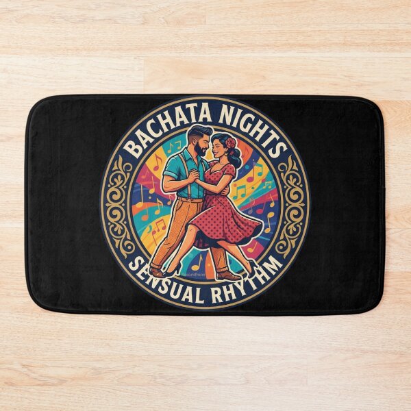 Item preview, Bachata Nights Sensual Rhythm – Retro 1950s Vinyl Style Dance Couple, Vintage Decorative Circle Emblem, Latin Dancers Apparel Graphic Sticker designed and sold by SmartPuns.