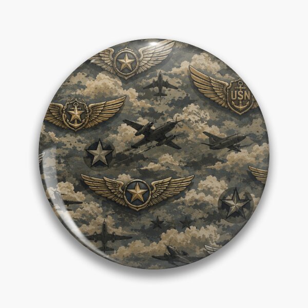 Item preview, Vintage Military Aviation Emblem Pattern designed and sold by Military Insignia Products.