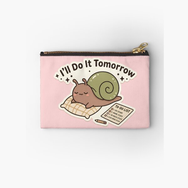 Item preview, I'll Do It Tomorrow Snail | Cute Kawaii Lazy Snail designed and sold by kuwagatamushi.