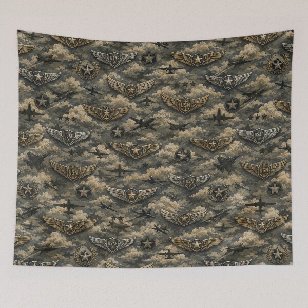 Item preview, Vintage Military Aviation Emblem Pattern designed and sold by Military Insignia Products.