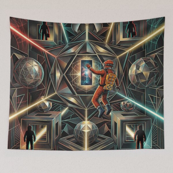 Item preview, 2001 A Space Odyssey Original Custom Vintage Movie Poster Wall Art Tee Design designed and sold by Cool Robot Bro..