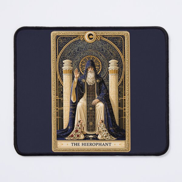 Item preview, The Hierophant Tarot Card Mystic Spiritual Art designed and sold by MythicMood.