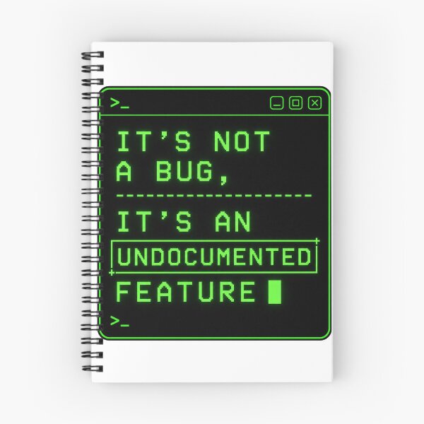 Item preview, Not a Bug – Monospace Terminal Typography – Hacker Green Glow – Developer Humor Design designed and sold by bobscraze.