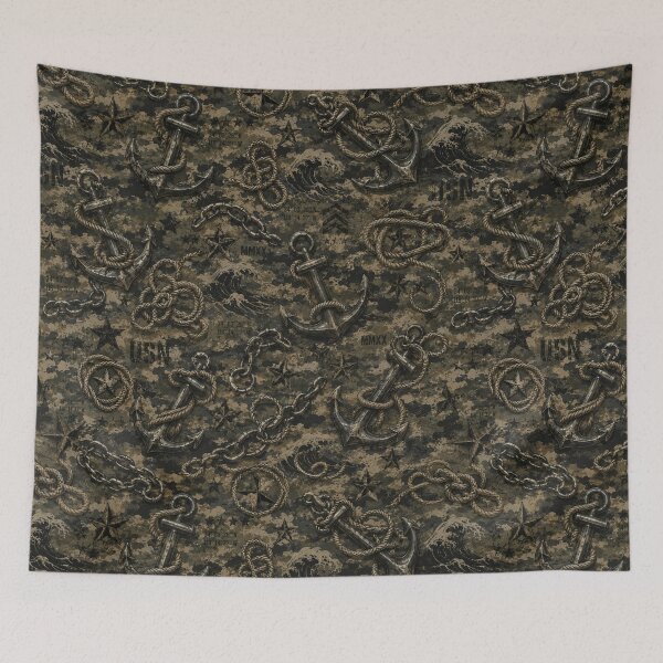 Item preview, Worn USN Nautical Camouflage Pattern designed and sold by Military Insignia Products.