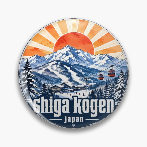 Item preview, Shiga Kogen Ski Japan Travel Watercolor designed and sold by TomFrontierArt.