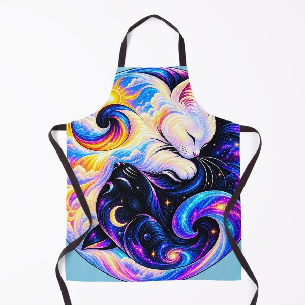 Item preview, ⚖️ PURRFECTLY BALANCED COLLECTION ⚖️ - GALAXY DAY & NIGHT CATS designed and sold by WheelieGdArt.