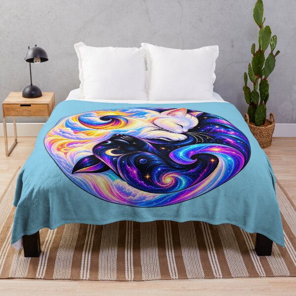 Item preview, ⚖️ PURRFECTLY BALANCED COLLECTION ⚖️ - GALAXY DAY & NIGHT CATS designed and sold by WheelieGdArt.