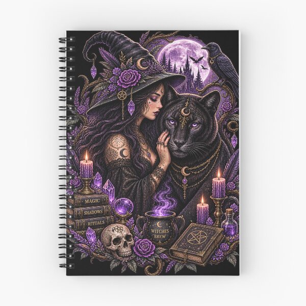 Item preview, Panther & Witch – Dark Moon Magic designed and sold by Losthope Creations.