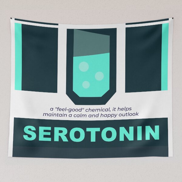Item preview, Serotonin — Neurotransmitter, Mood & Brain Chemistry designed and sold by The Nomadic Designs.