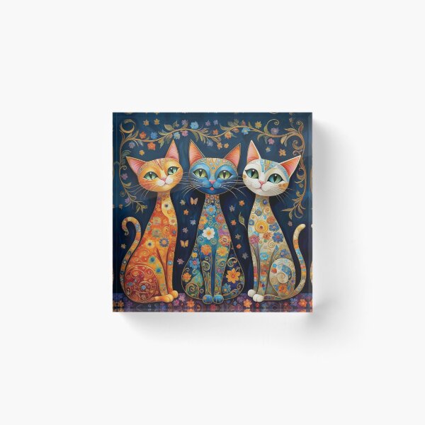 Item preview, Mystic Whiskers: Kaleidoscope Feline Art designed and sold by Beyond The Canvas.