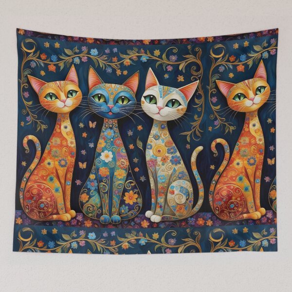 Item preview, Mystic Whiskers: Kaleidoscope Feline Art designed and sold by Beyond The Canvas.