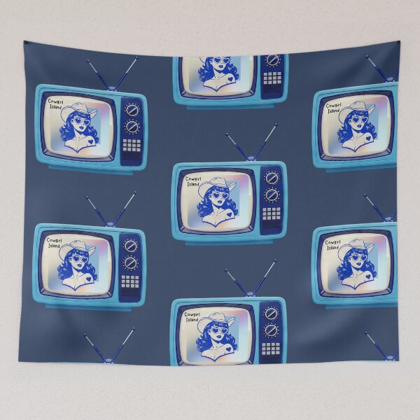 Item preview, Cowgirl Island Retro Vintage TV Western Cowgirl  designed and sold by aliyeus.