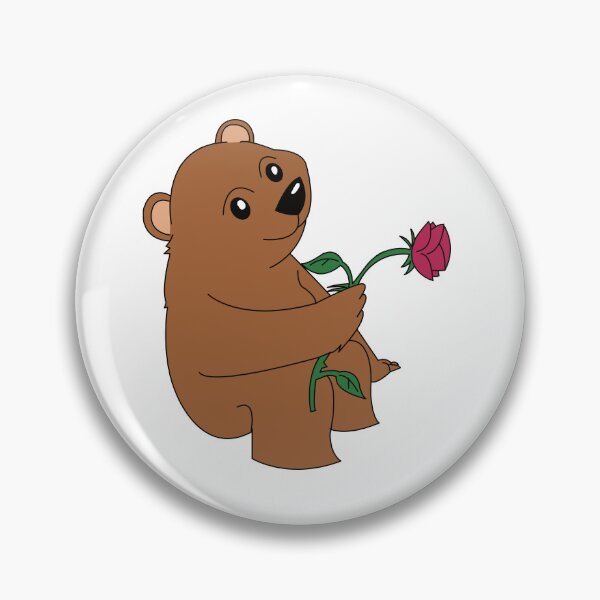 Item preview, Cute Teddy Bear Holding a Red Rose designed and sold by RedDragonStudio.