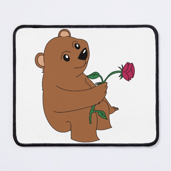 Item preview, Cute Teddy Bear Holding a Red Rose designed and sold by RedDragonStudio.