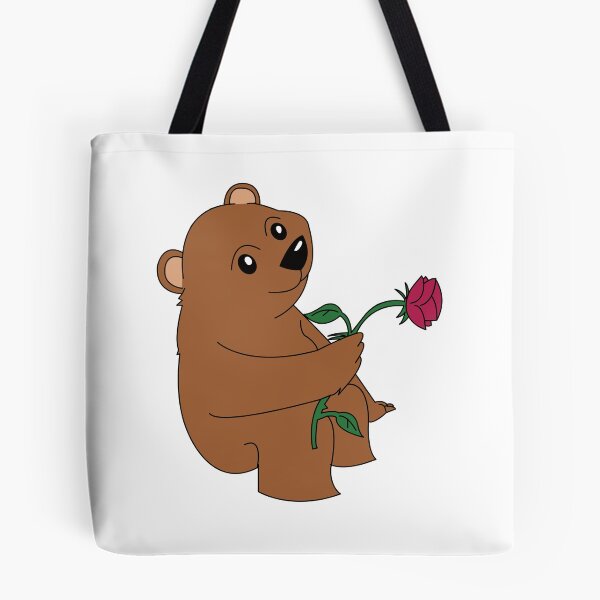 Item preview, Cute Teddy Bear Holding a Red Rose designed and sold by RedDragonStudio.