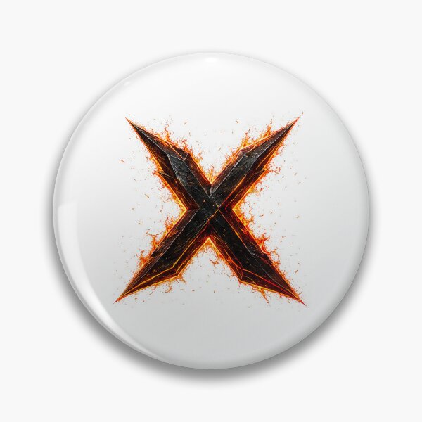 Item preview, InfernoEdge Forge Letter X designed and sold by BlissBlvdShop.