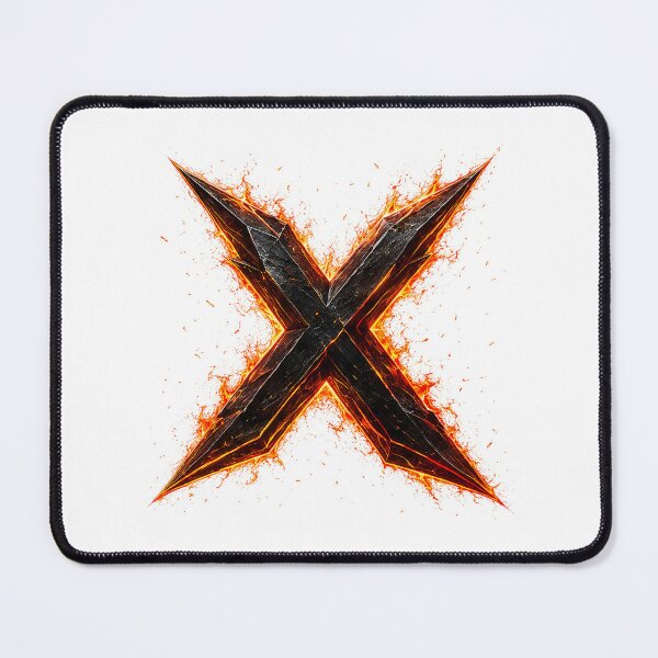 Item preview, InfernoEdge Forge Letter X designed and sold by BlissBlvdShop.