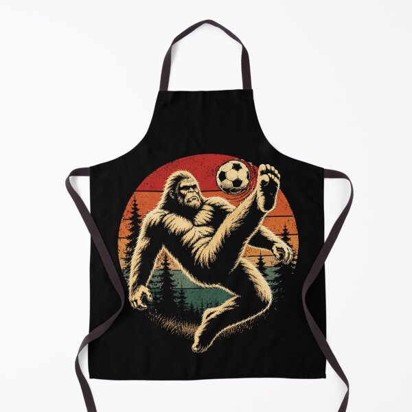 Item preview, Bigfoot Playing Soccer Funny Sasquatch Football Vintage Cryptid Sports Design designed and sold by 76Valeria.