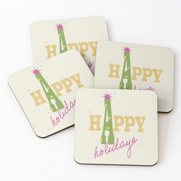 Item preview, Happy Holidays Creative Typography Tree designed and sold by photossmirnov.