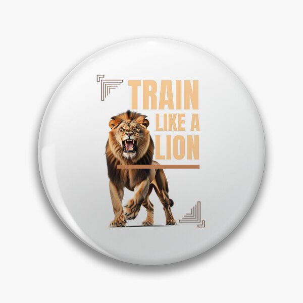 Item preview, Train Like A Lion bold typography style designed and sold by Bennie Singh.