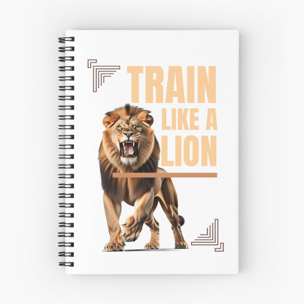 Item preview, Train Like A Lion bold typography style designed and sold by Bennie Singh.