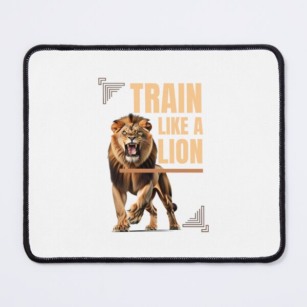 Item preview, Train Like A Lion bold typography style designed and sold by Bennie Singh.