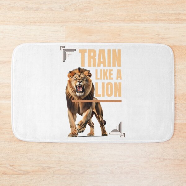 Item preview, Train Like A Lion bold typography style designed and sold by Bennie Singh.
