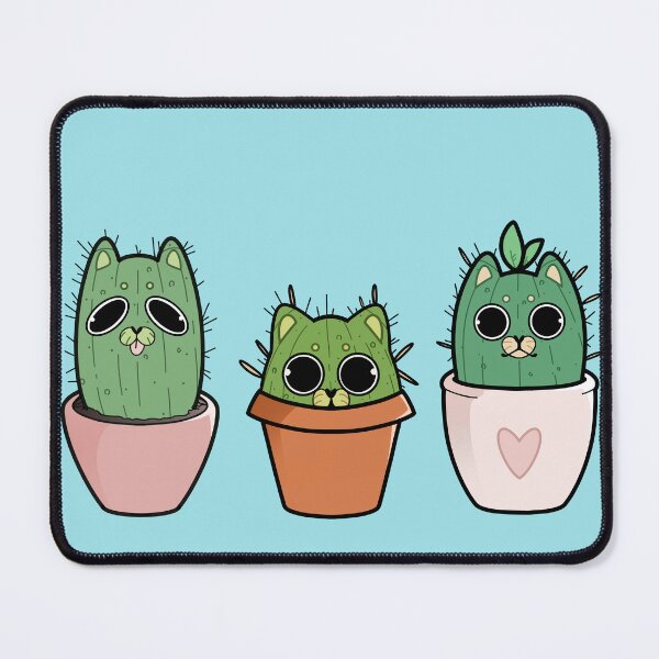 Item preview, cactus cats designed and sold by sadfacestickers.