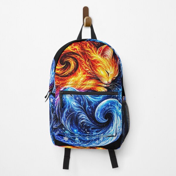 Item preview, ⚖️ PURRFECTLY BALANCED COLLECTION ⚖️ - GALAXY FIRE & ICE CATS designed and sold by WheelieGdArt.