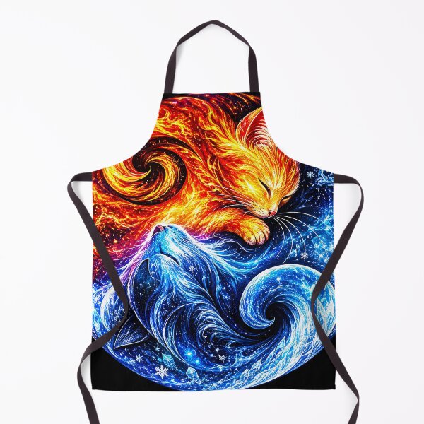 Item preview, ⚖️ PURRFECTLY BALANCED COLLECTION ⚖️ - GALAXY FIRE & ICE CATS designed and sold by WheelieGdArt.