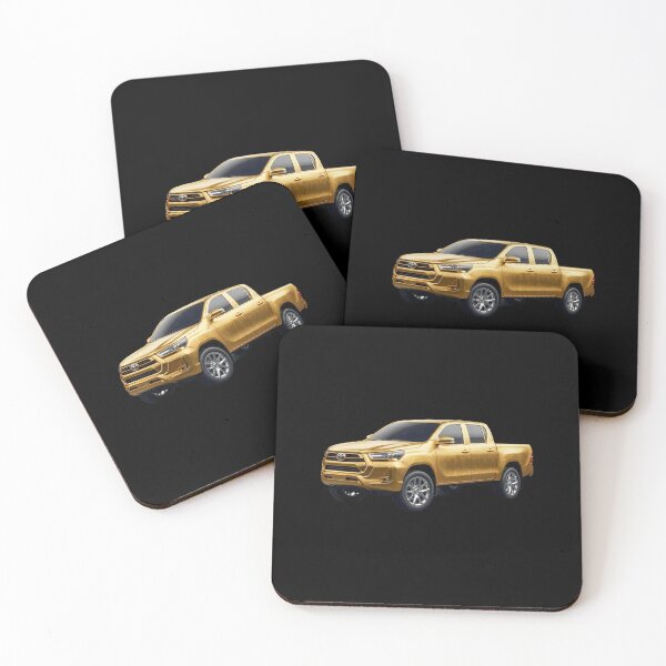 Item preview, Gold Toyota Hilux polarized glass car 4x4 designed and sold by C3R0.