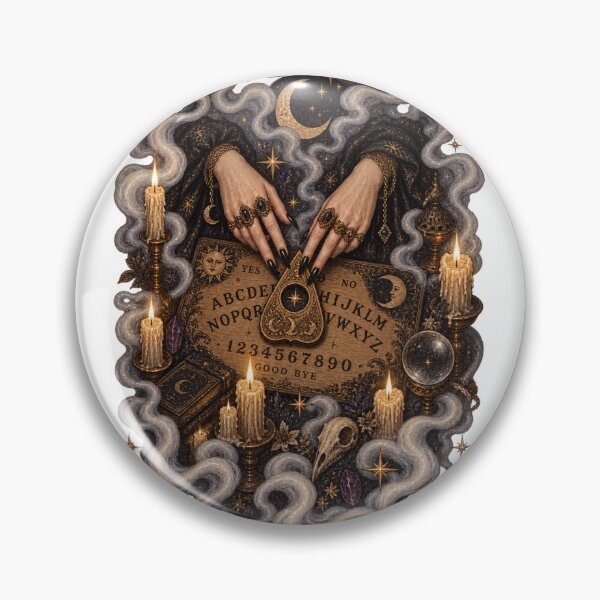 Item preview, Whispers from Beyond - Dark Academia Ouija Board Seance Art designed and sold by Neurospicy Trolls.
