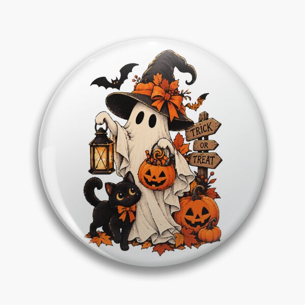 Item preview, Trick or Treat Ghost Witch Black Cat Halloween designed and sold by Sunday.Supply.