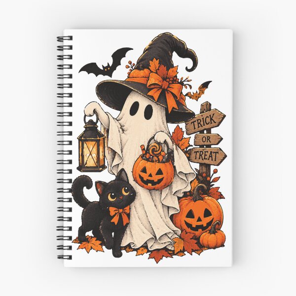Item preview, Trick or Treat Ghost Witch Black Cat Halloween designed and sold by Sunday.Supply.
