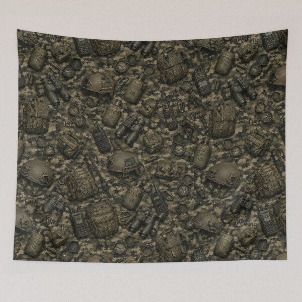 Item preview, Seamless Tactical Gear Camouflage Pattern designed and sold by Military Insignia Products.