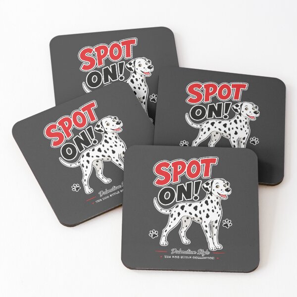 Item preview, Spot On Dalmatian Dog – Bold White Outline designed and sold by Stef Ringoot, cartoons and illustrations.