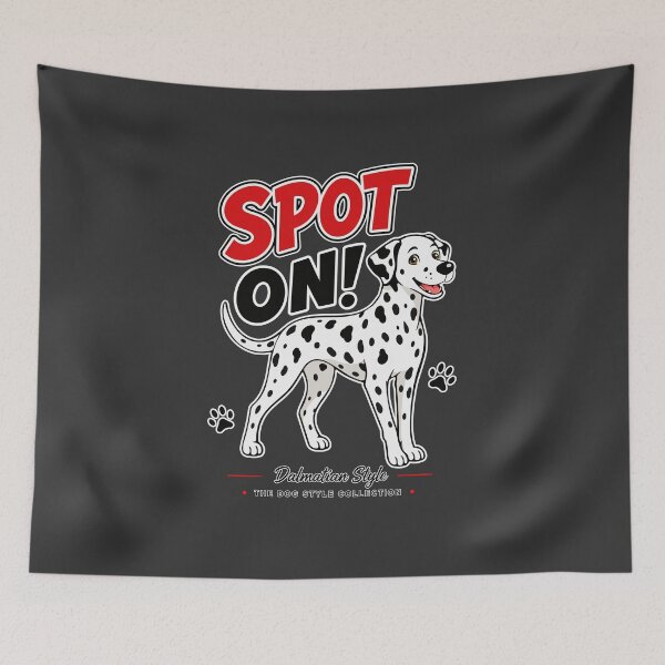 Item preview, Spot On Dalmatian Dog – Bold White Outline designed and sold by Stef Ringoot, cartoons and illustrations.