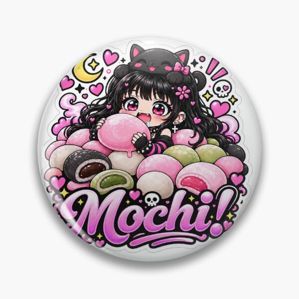 Item preview, Goth Food Gremlin Loves Mochi designed and sold by AnnekeJordaan.