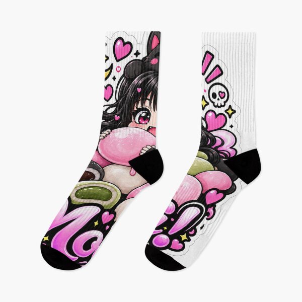 Item preview, Goth Food Gremlin Loves Mochi designed and sold by AnnekeJordaan.