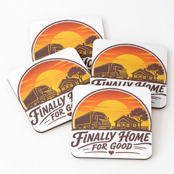 Item preview, Finally Home For Good - Retired Trucker Homecoming Gift designed and sold by Haque Designs.