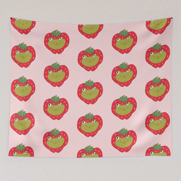 Item preview, Strawberry Head Frog (Red) designed and sold by yellowflowerhut.