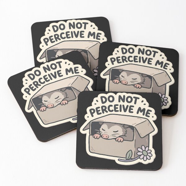 Item preview, Do Not Perceive Me Possum | Cute Sleeping Opossum Kawaii Art designed and sold by kuwagatamushi.