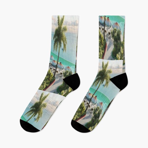 Item preview, Tropical Luxury Beachftont Resort designed and sold by NeonSketch Lab.