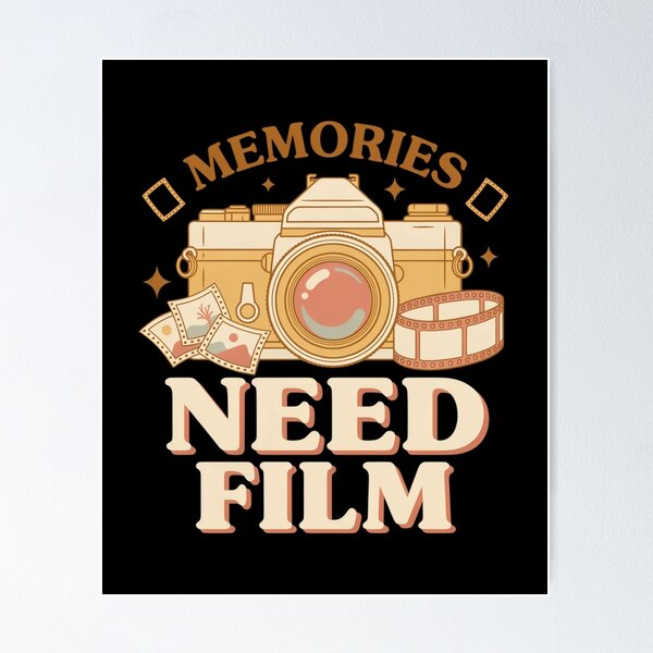 Item preview, Memories Need Film T Shirt, Film Photography Shirt, Gift for Film Photographer, Analog Camera Lover Tee designed and sold by Daily Mood Tees.