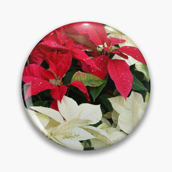Item preview, Poinsettias Sprinkled with Raindrops designed and sold by SummerJade.