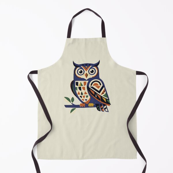Item preview, Geometric Owl Mid Century Modern Retro Folk Art designed and sold by KiwiRider.