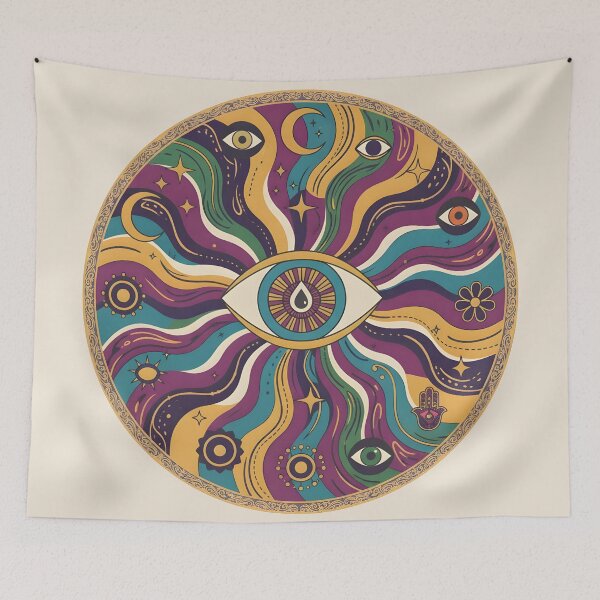 Item preview, Boho Mystic Eye Retro designed and sold by LMDIGITAL6.