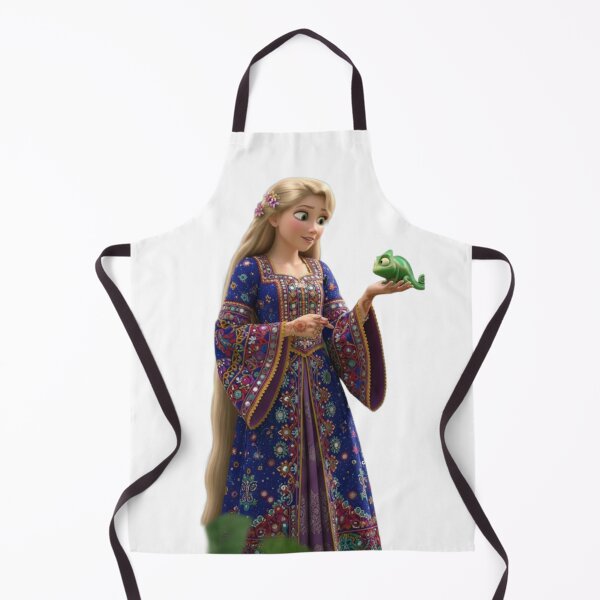 Item preview, Rapunzel and Pascal Tangled Princess Blue Dress 3D Character Design designed and sold by 4U---Store.
