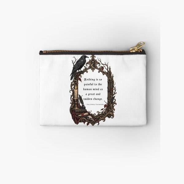 Item preview, Nothing is so painful to the human mind as a great and sudden change. - Mary Shelley Frankenstein Quote | Dark Academia Gothic Frame designed and sold by Neurospicy Trolls.